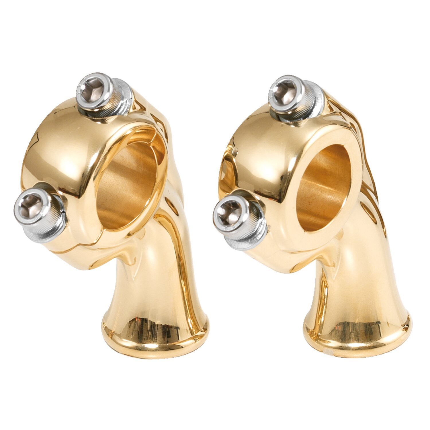 K-Tech, deluxe risers, 2.5 inch rise, Polished