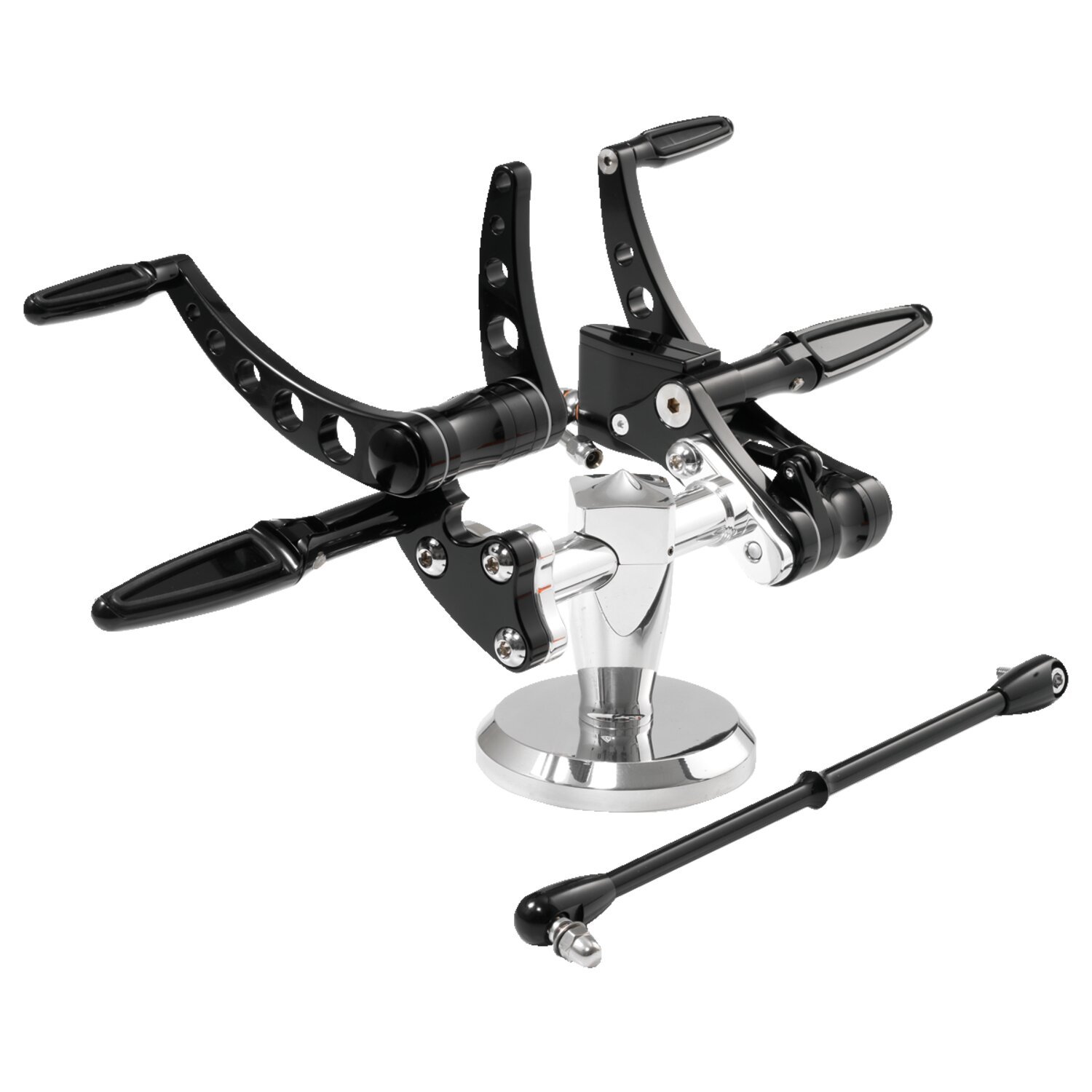 K-Tech, Classic Style forward controls, Black, Matte