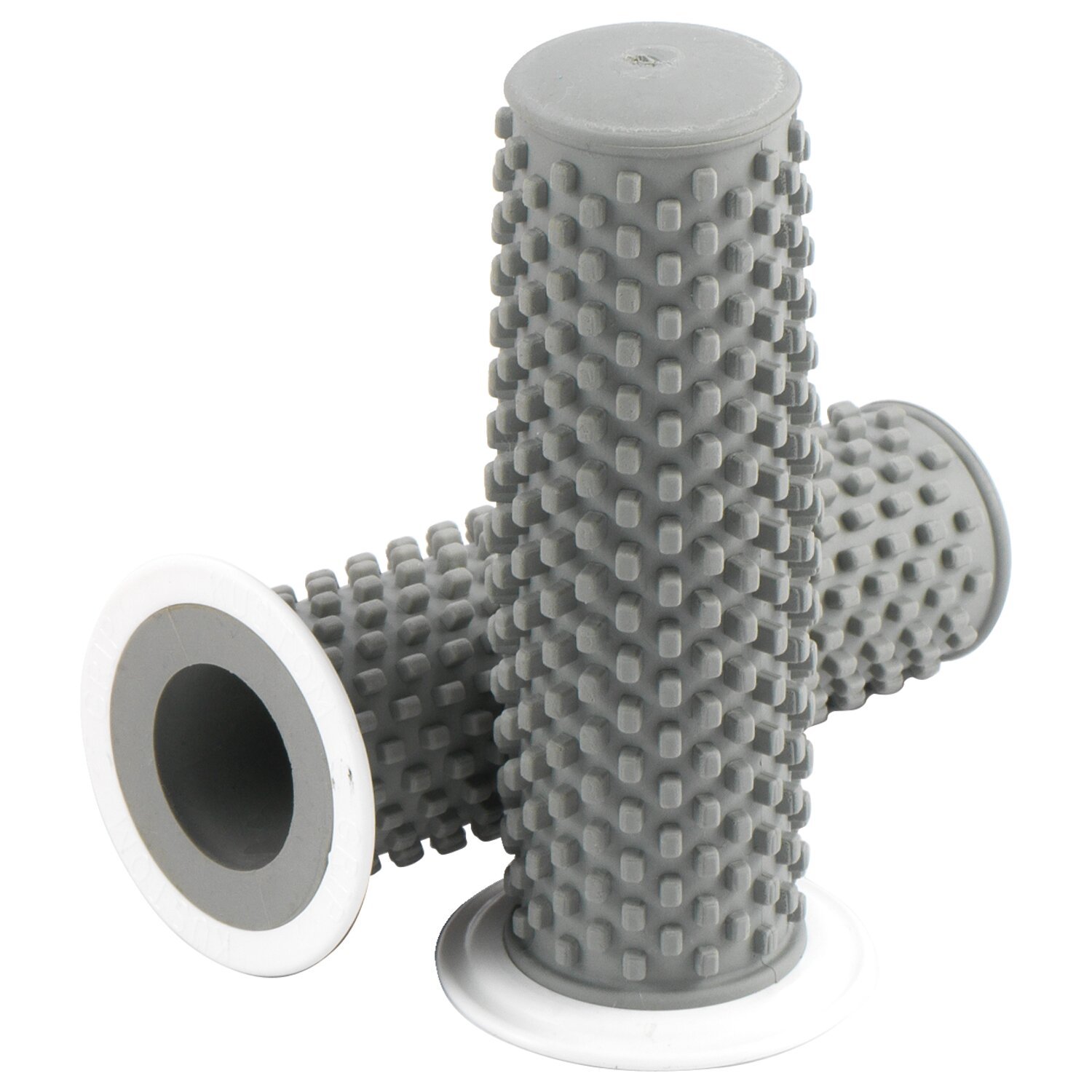 K-Tech, Kustom rubber grips. Gray with white flange