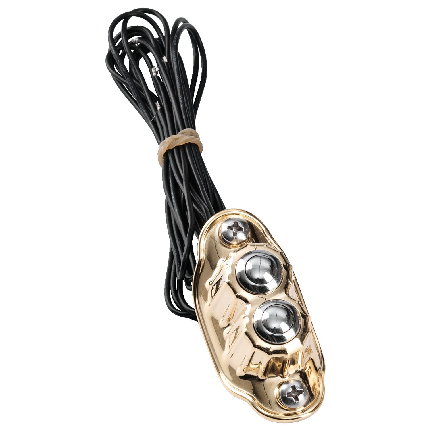 Kustom Tech, Deluxe handlebar switch. Dual button, Polished