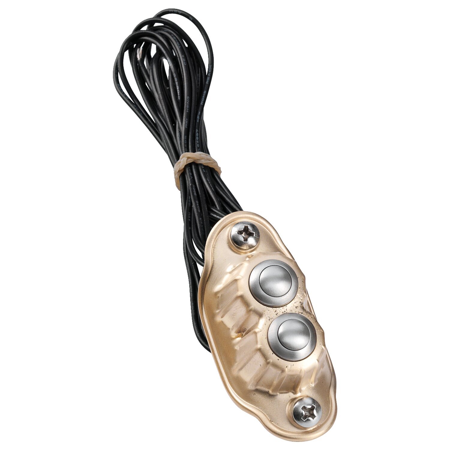 Kustom Tech, Deluxe handlebar switch. Dual button, Satin