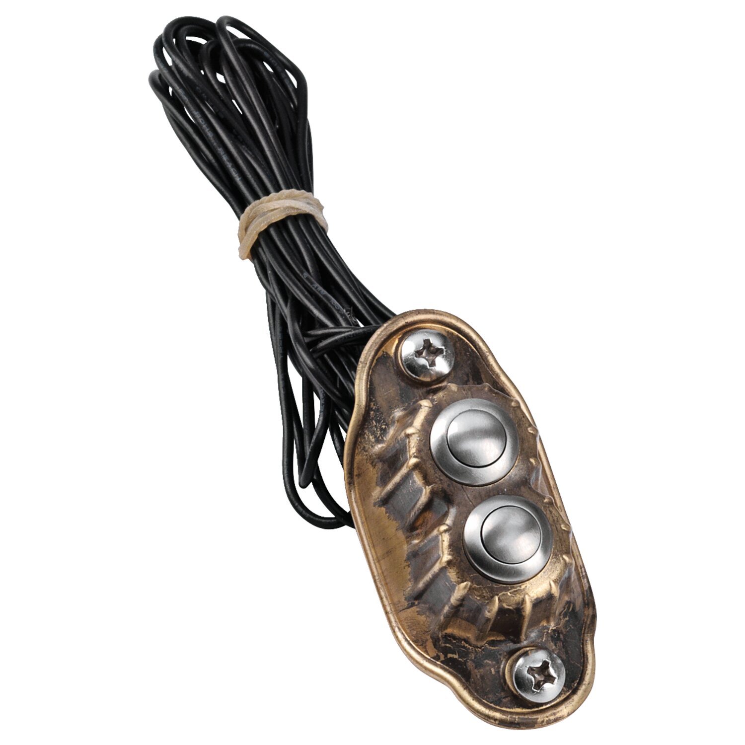Kustom Tech, Deluxe handlebar switch. Dual button, Raw