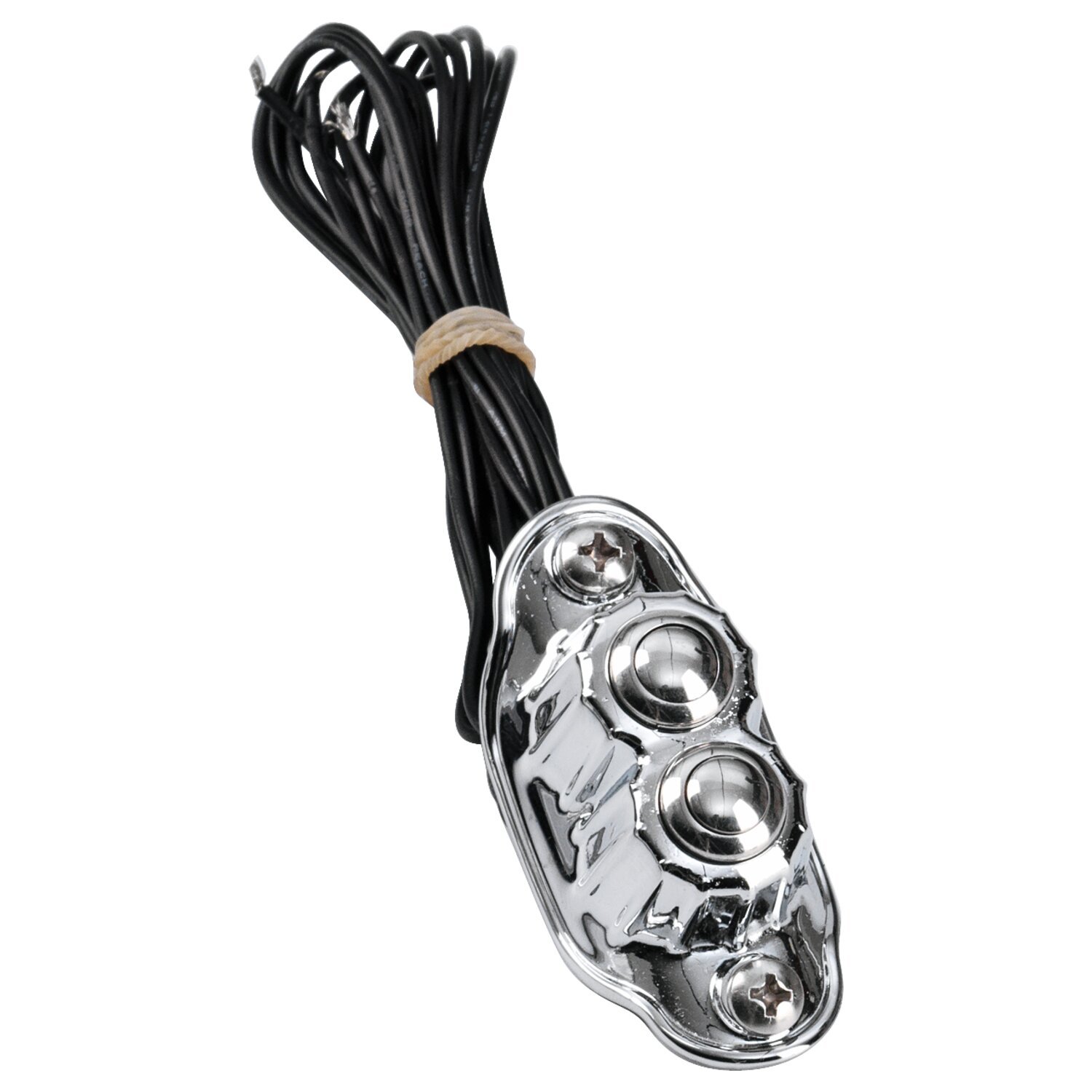 Kustom Tech, Deluxe handlebar switch. Dual button, Chrome