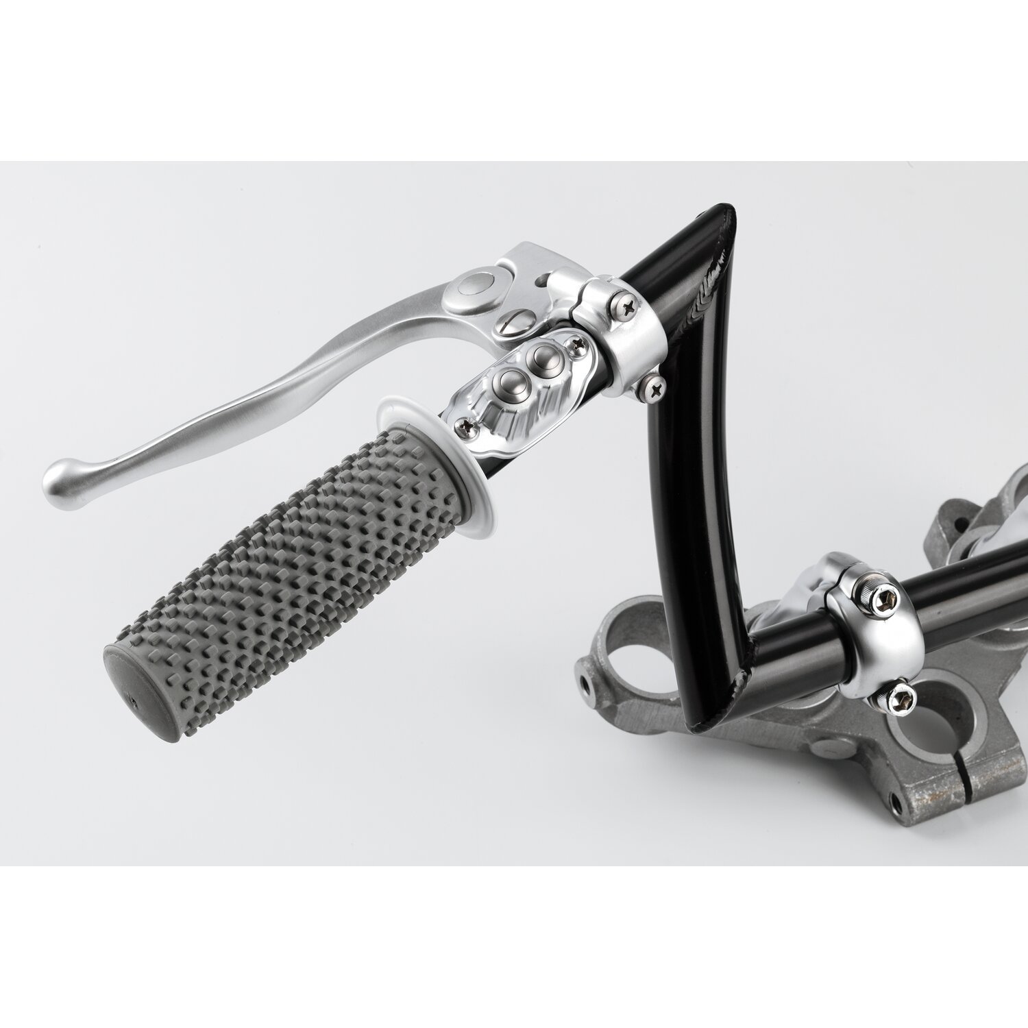 Kustom Tech, Deluxe handlebar switch. Dual button, Silver, Satin
