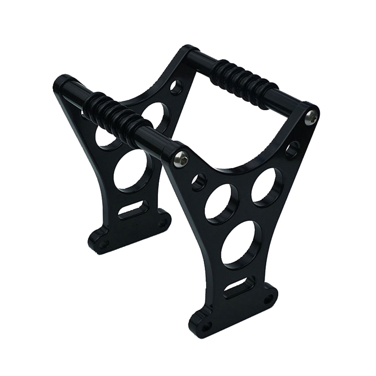KustomTech, Dragster style fork brace, Black, Polished