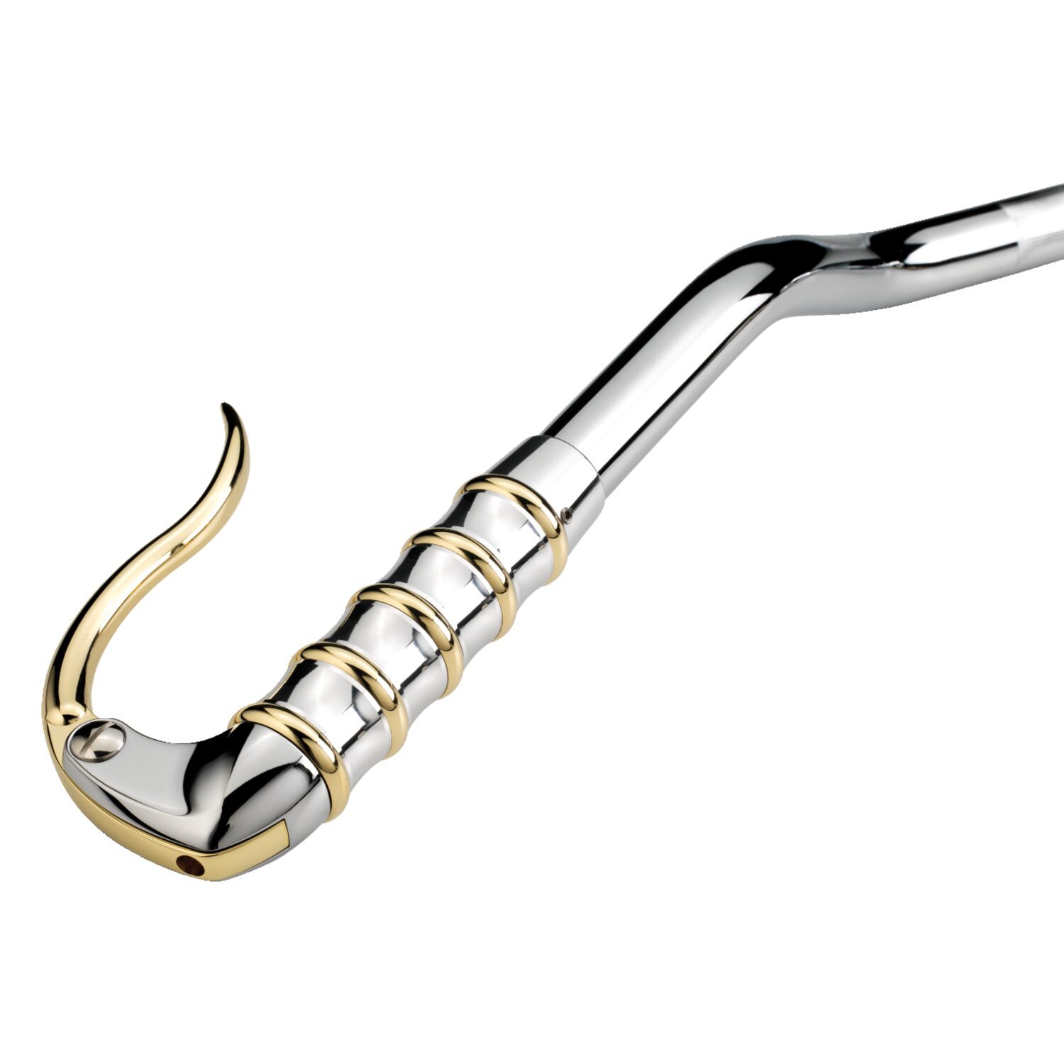 K-Tech, handlebar control retro inverted, Unpainted, Chrome