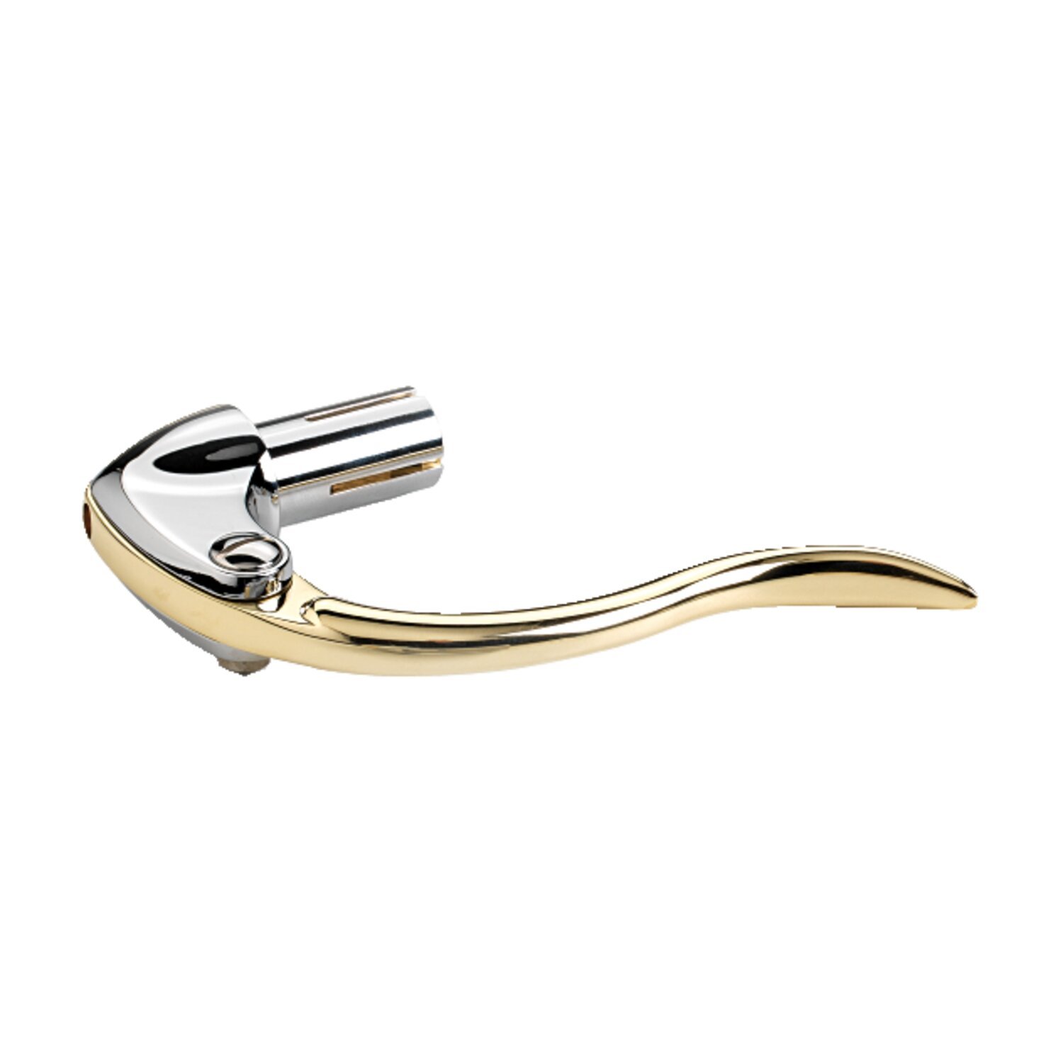 K-Tech, handlebar control retro inverted, Unpainted, Chrome