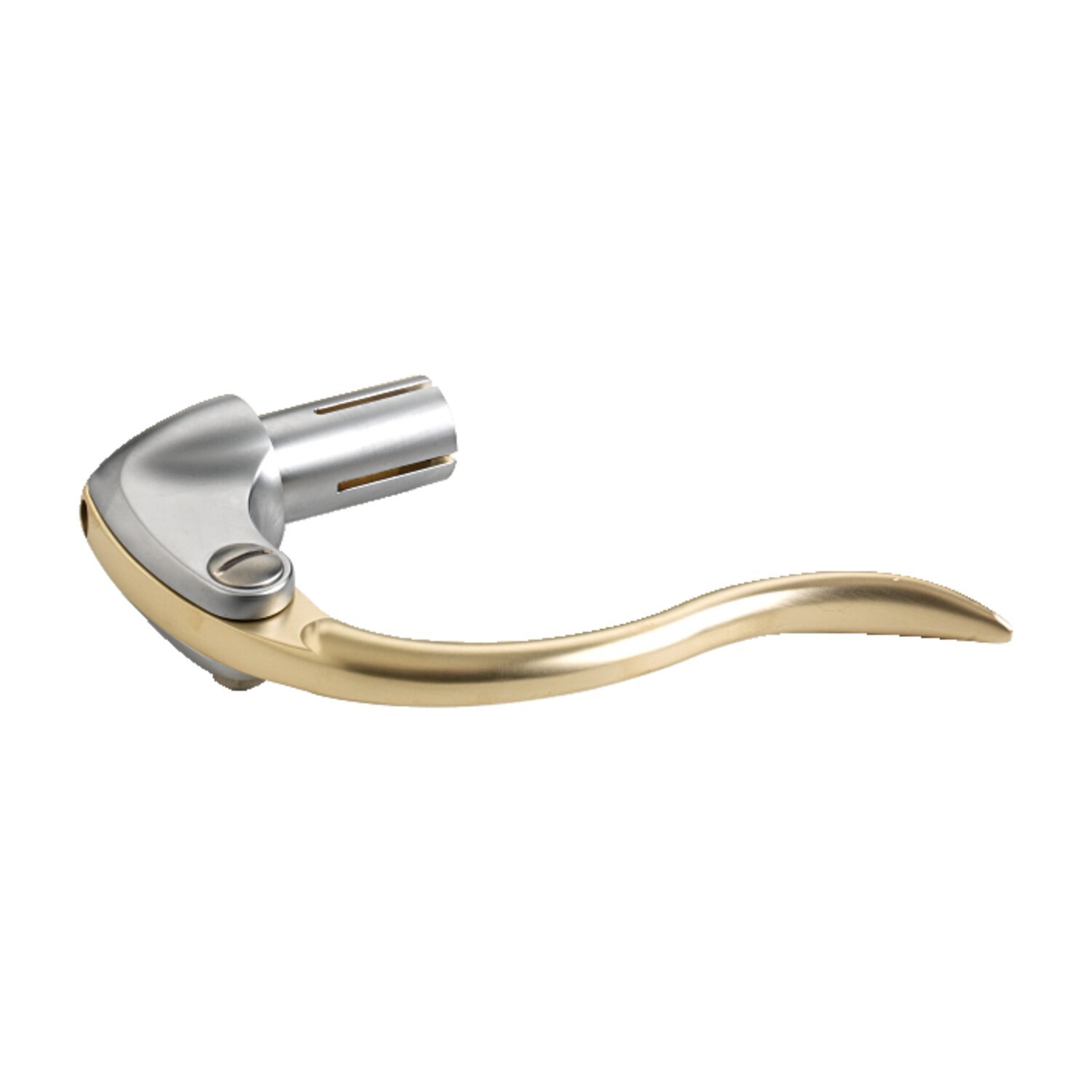 K-Tech, handlebar control retro inverted, Silver, Satin