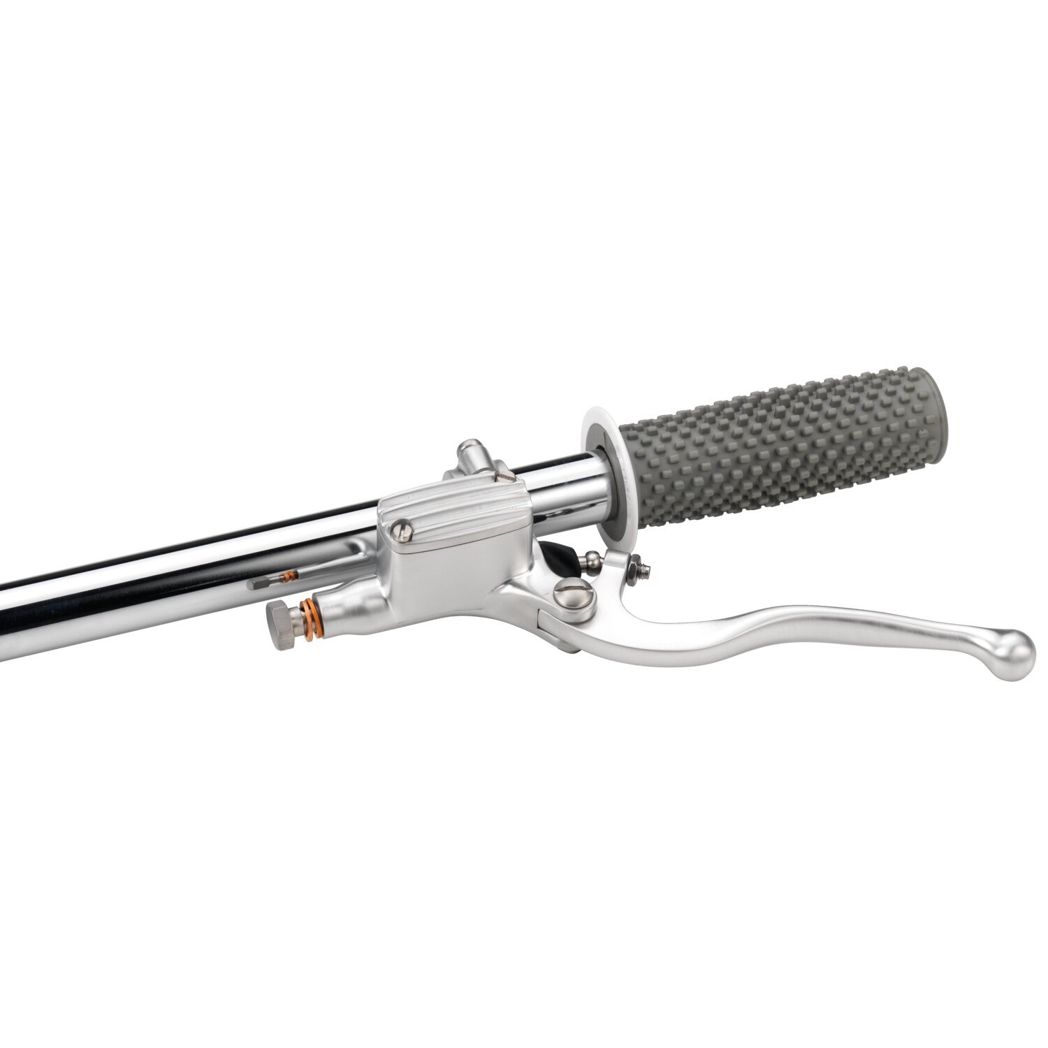 Kustom Tech, Classic clutch master cylinder. 14mm, Silver, Satin