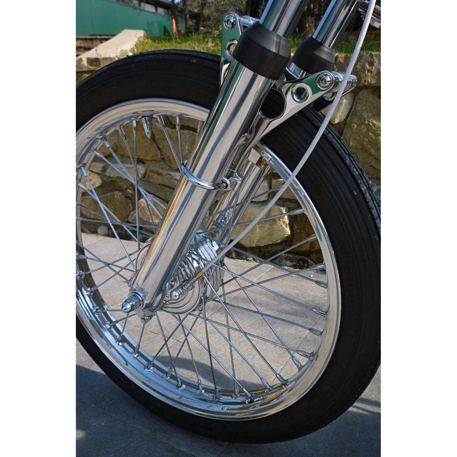 K-Tech, front mini drum brake kit. For hydr. forks