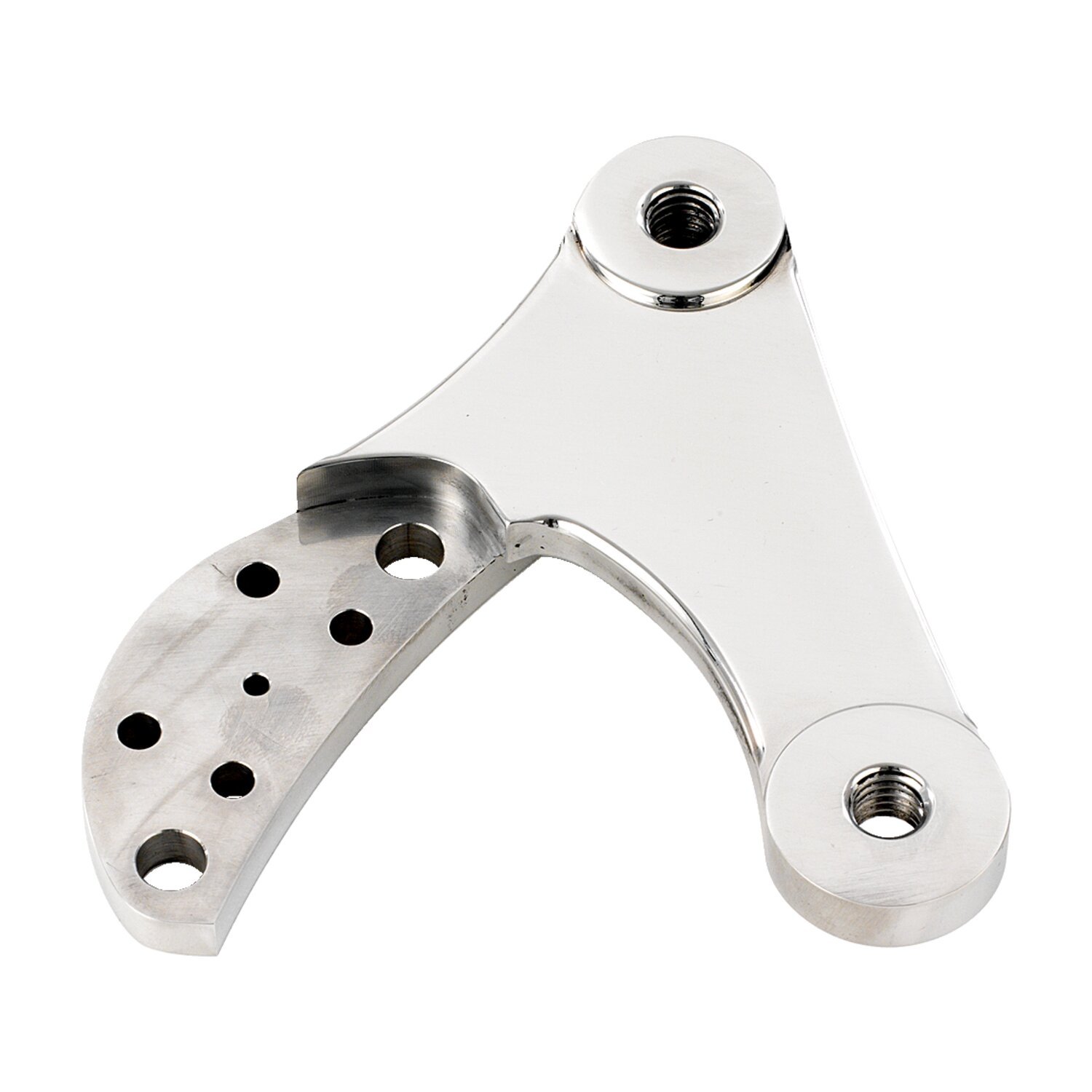 K-Tech 2-piston caliper mounting bracket right, Polished