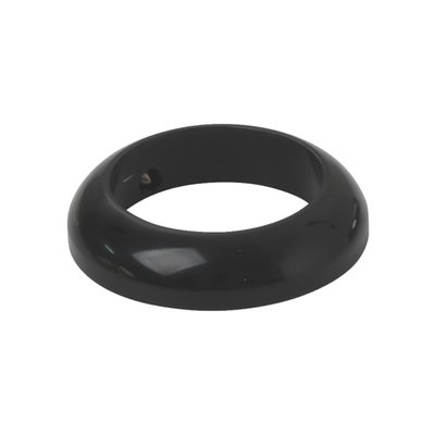 Black anodized aluminum. Fits 1" handlebars and is used to make a smooth transition between the handlebar and the grips. Outer diameter 33mm. To be installed with silicone adhesive. Great for many custom applications and perfect to style-match with Kustom Tech's own handlebar master cylinders.