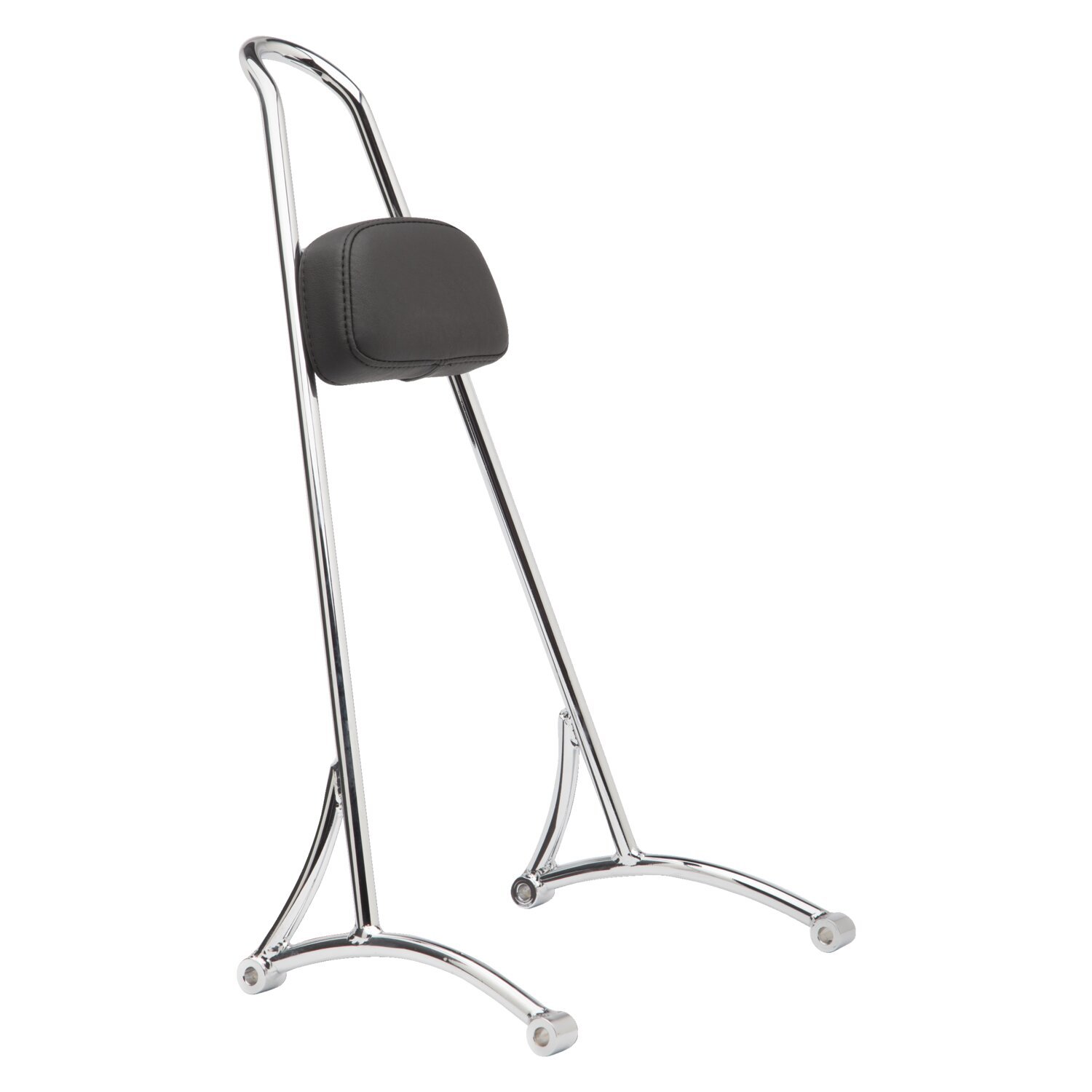 Burly, sissy bar. 20" chrome, with backrest pad