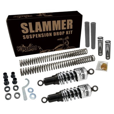 Chrome; Lowering kit incl. dropped fork springs & special 10.5" short rear shock absorbers