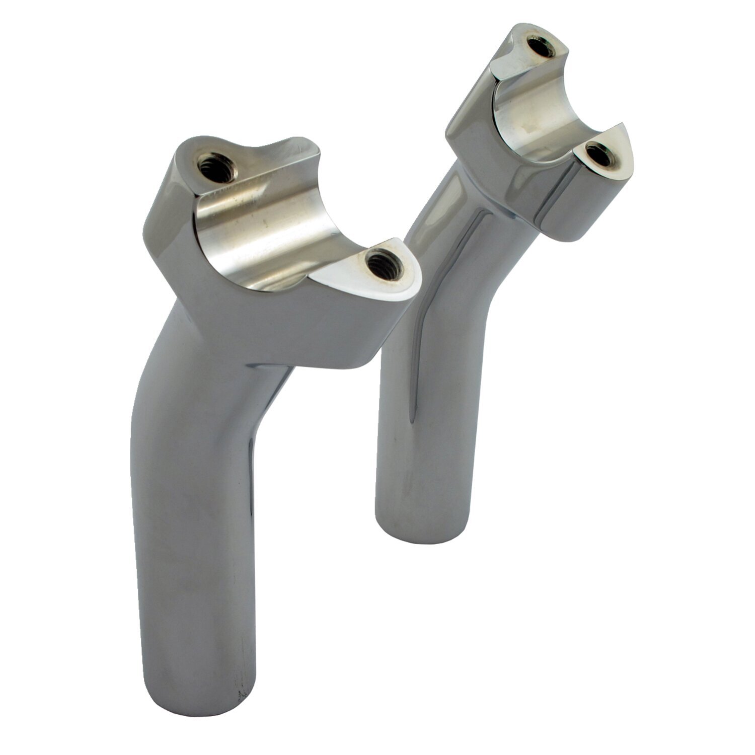 Wild1, Chubby risers. Pullback. 5.5" rise, Silver, Chrome