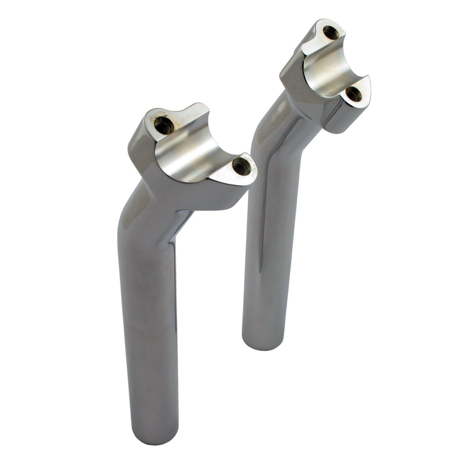 Wild1, Chubby risers. Pullback. 9.5" rise, Silver, Chrome