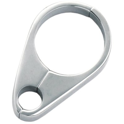 Clutch cable, 1 1/4" clamp, billet alu, show chrome finish