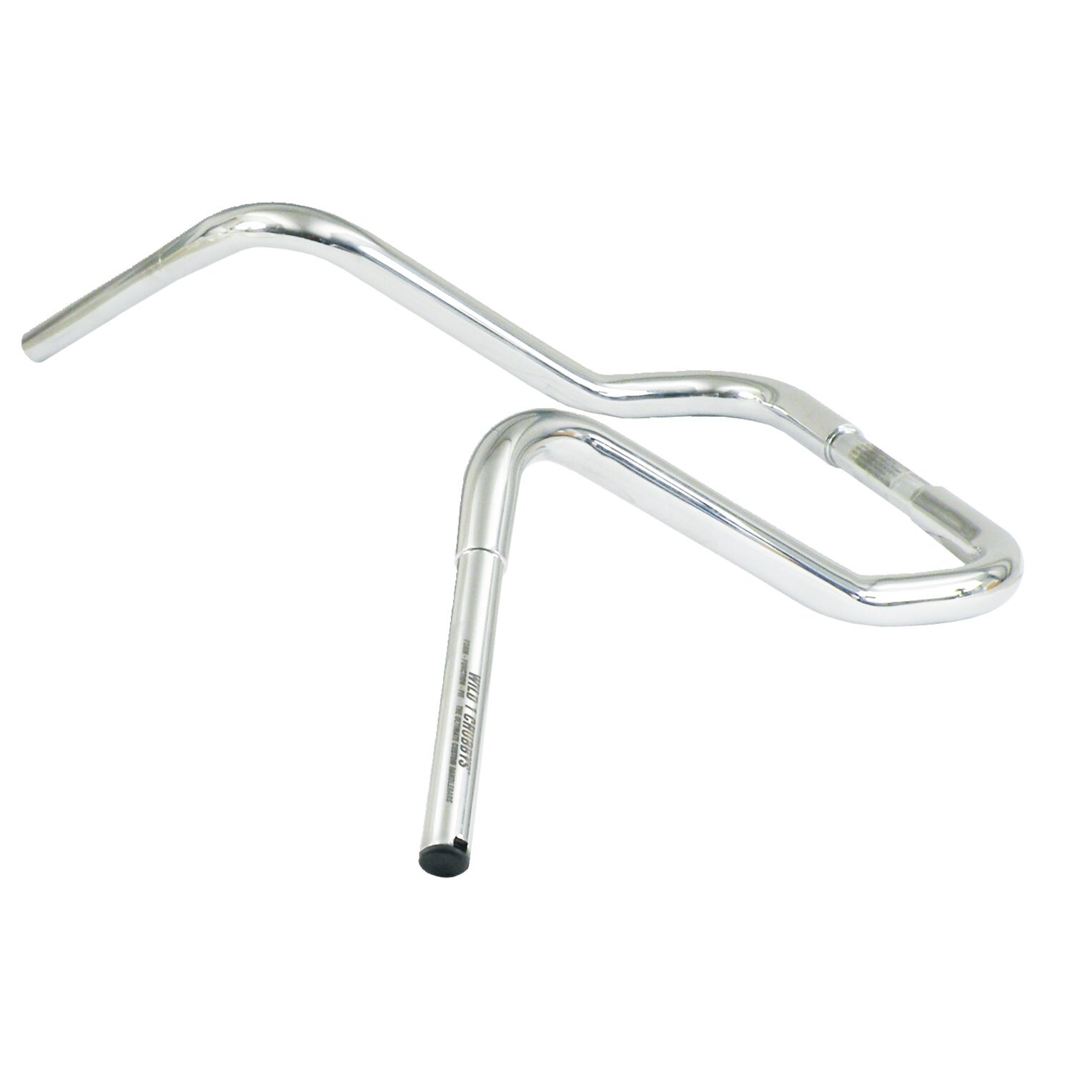 Wild1, 1-1/4" Chubby Bagger Ape. Chrome, 14.5" rise, Silver