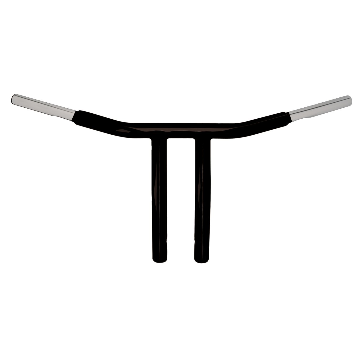 Wild1, 1.25" Chubby pullback drag bar. 10" rise, Black, Powder Coated