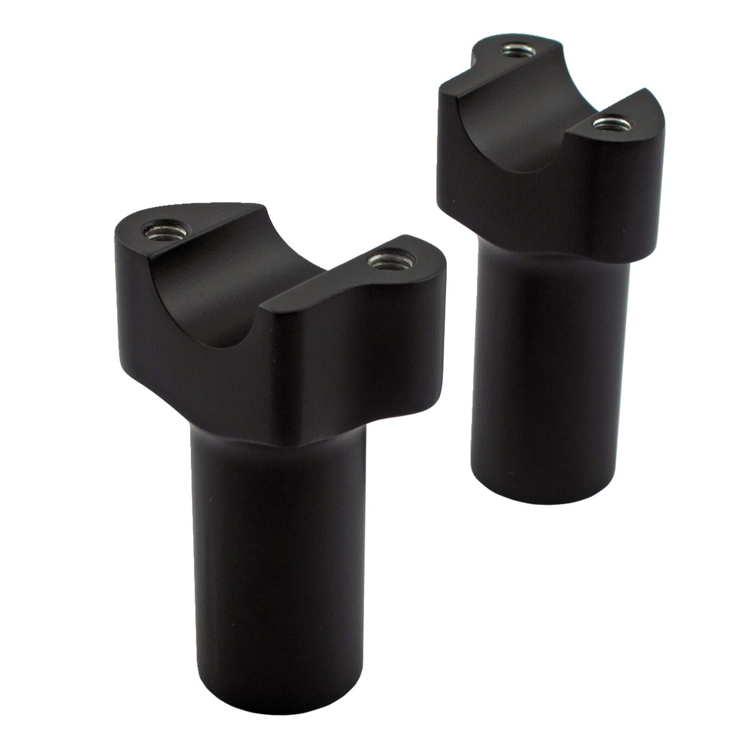 Wild1, Chubby risers. Straight. 3.5" rise, Black, Satin