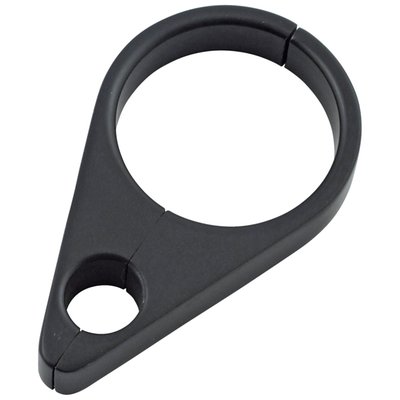 Clutch cable, 1 1/4" clamp, billet alu, black