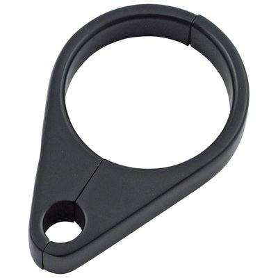 Throttle or brake line, 1 1/4" clamp, billet alu, black