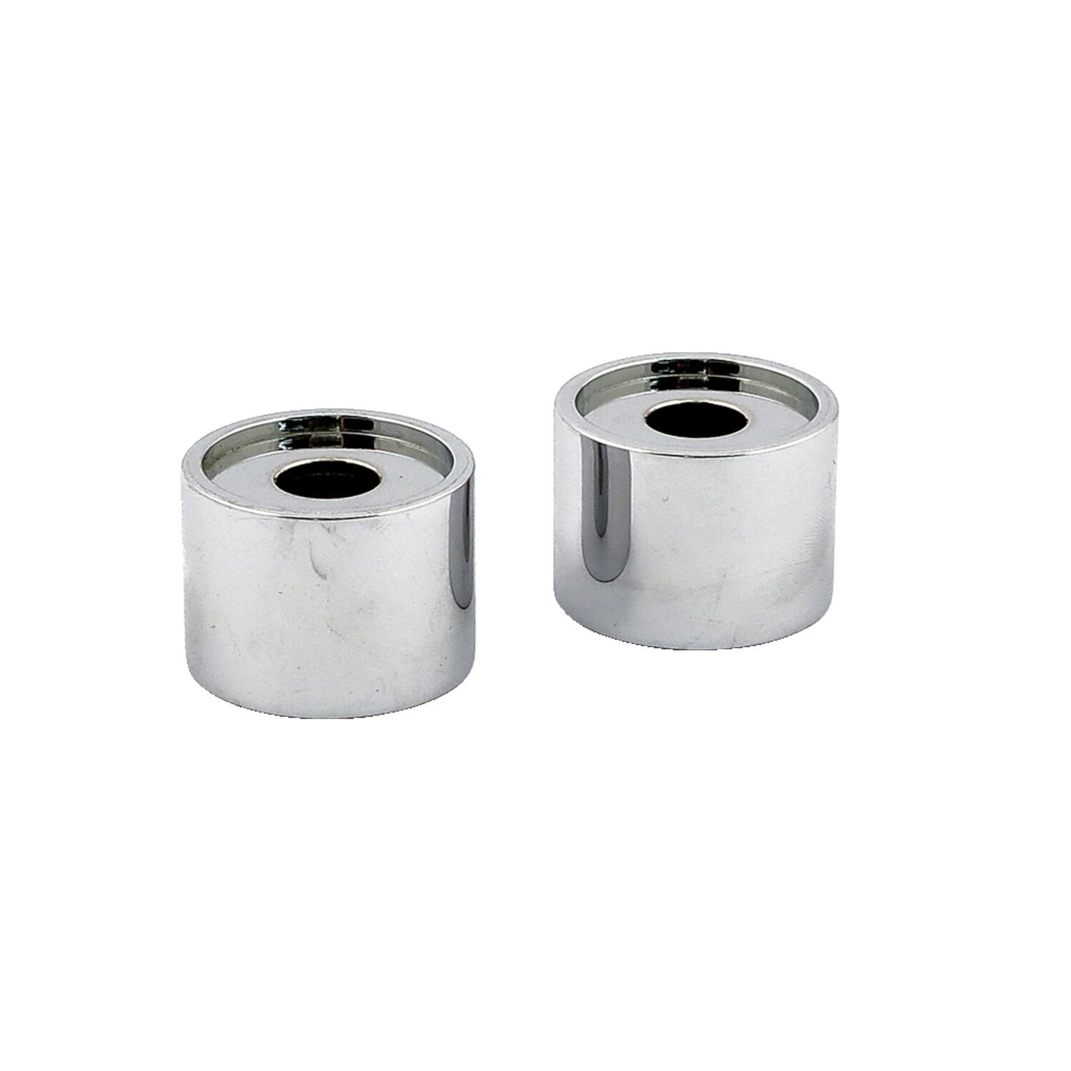 Wild1, riser extensions. 1" tall, Silver, Chrome
