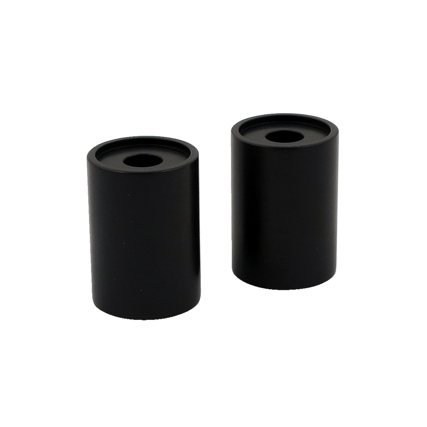 Wild1, riser extensions. 2" tall, Black, Satin