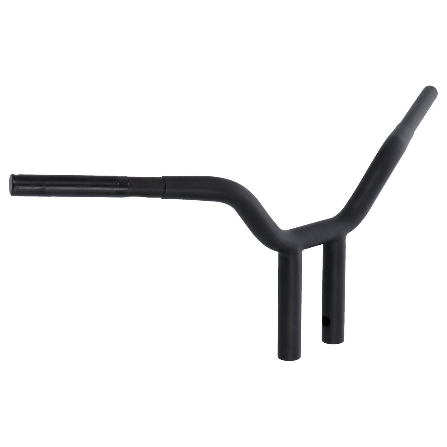 Wild1, Chubby Psycho streetfighter bar 1-1/4". Black, 10", Satin