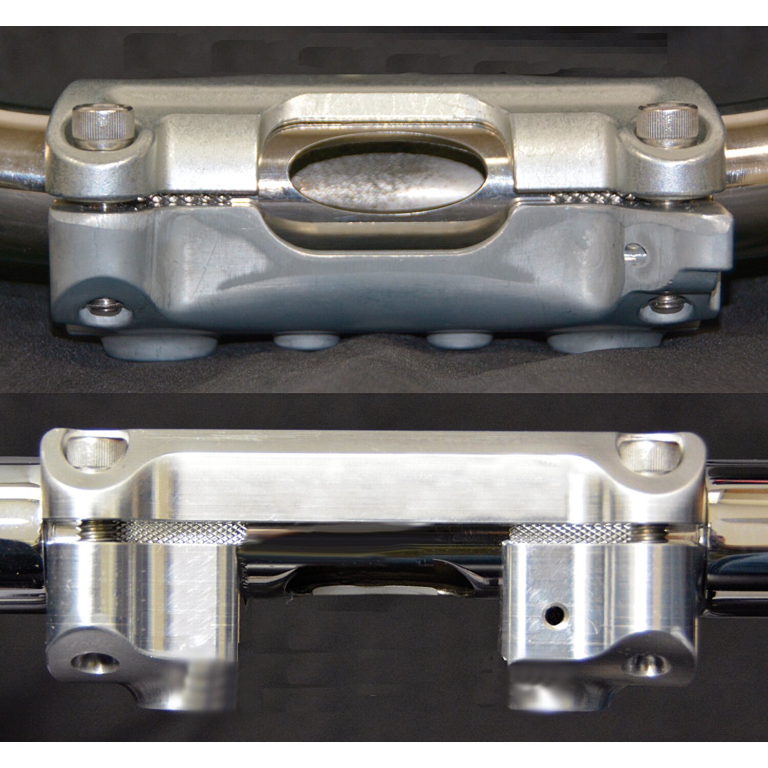 Wild1, FLTR riser & top clamp system, Unpainted, Polished