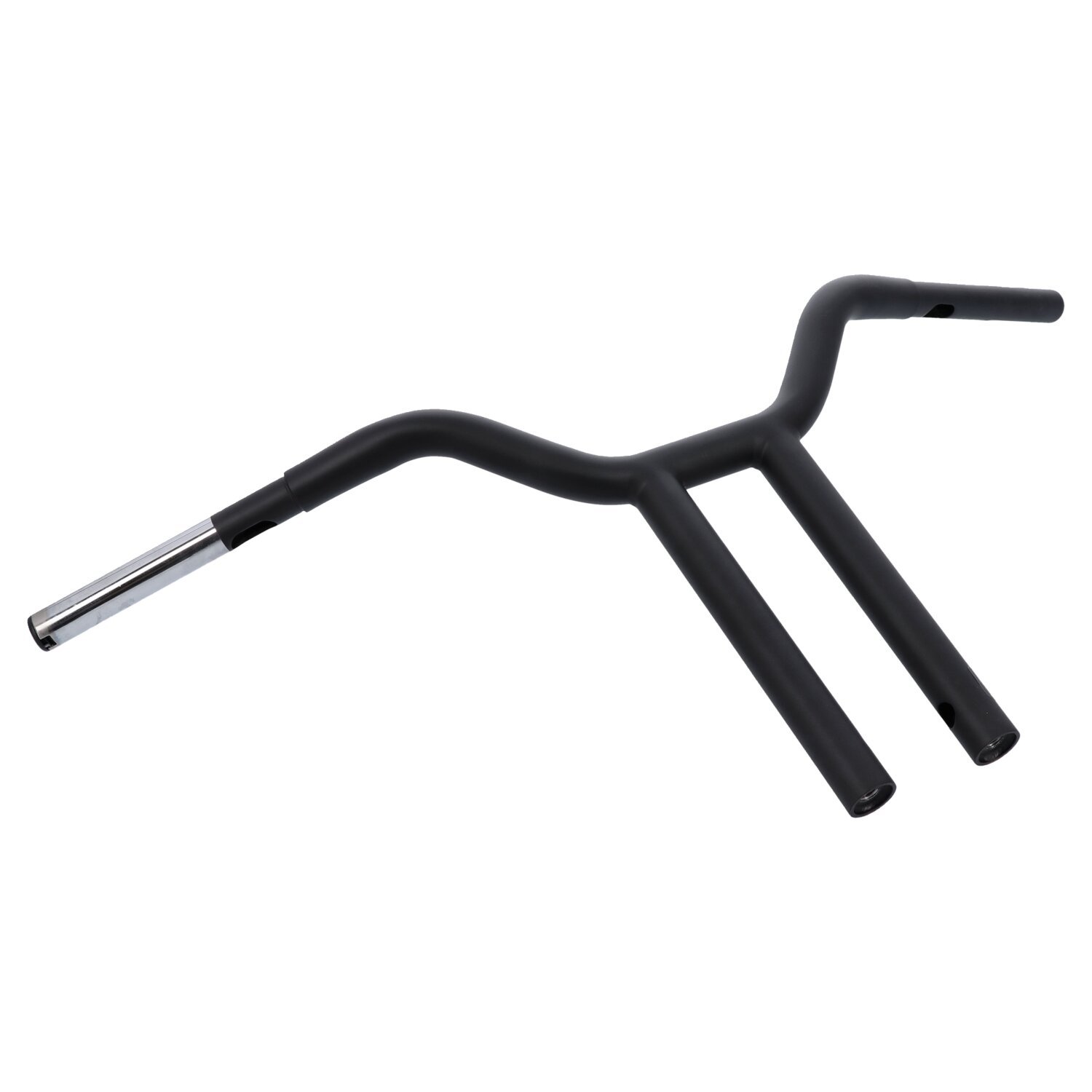 Wild1, Chubby Psycho streetfighter bar 1-1/4". Black, 14", Satin