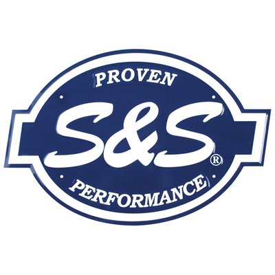 S&S logo, die cut, 16.5" x 11"