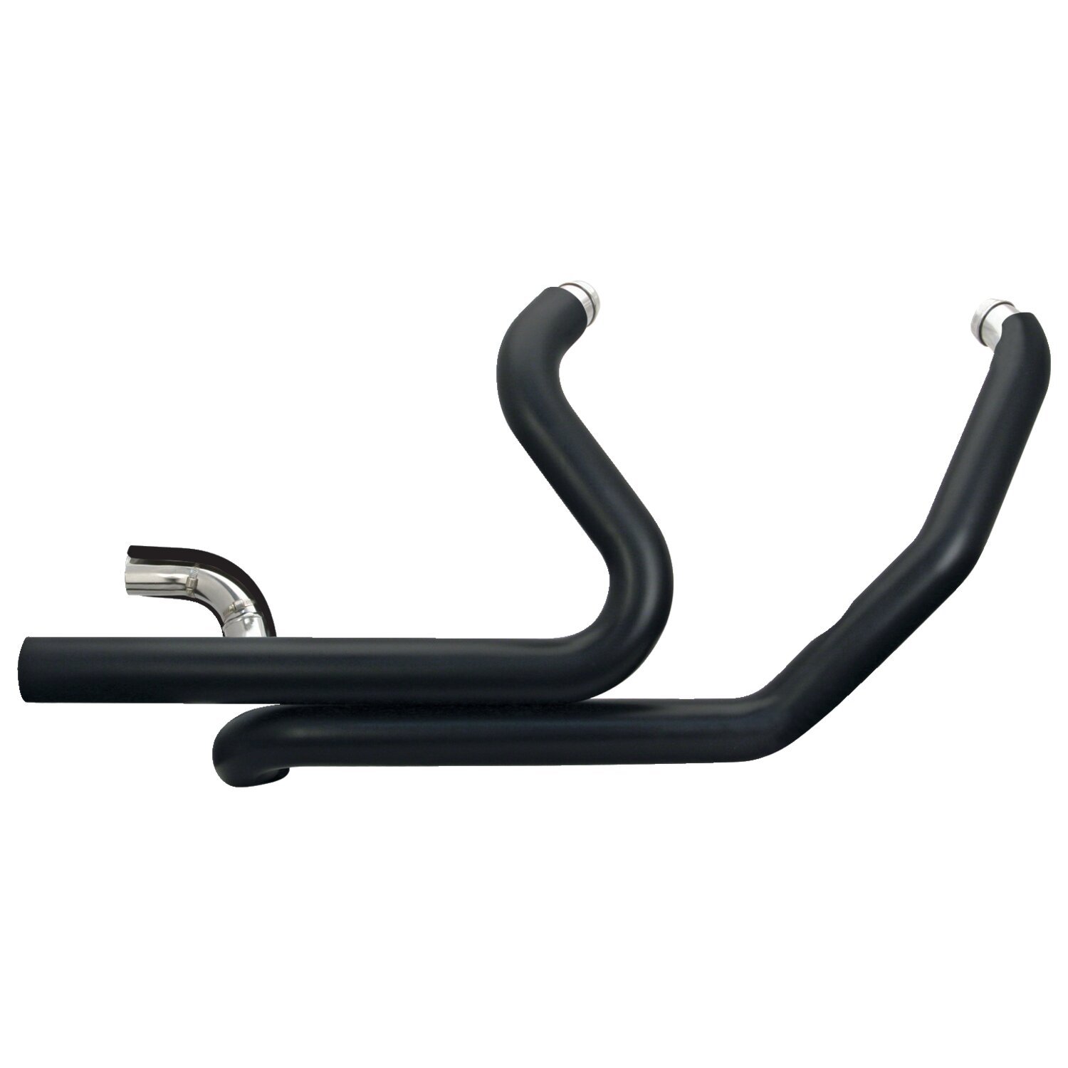 S&S, Power-Tune duals. Header pipes for Touring, Black, Chrome