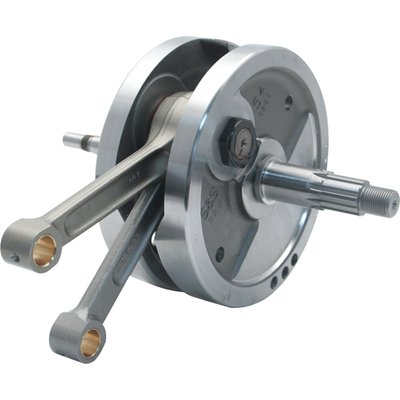 4 -1/4" stroke. Stock replacement for 80" (1340cc) carbureted Evolution Big Twin models. Used with stock or stock weight pistons like S&S 536052 series. Re-balancing is not required. 

Note: These flywheels are not notched and therefore not compatible with fuel injected models. 
Note: For 90-99 models, with stock 3-piece flywheels with non-removable sprocket & pinion shafts, it is required to use pre-90 pinion shaft parts when converting to any (early) 5-piece flywheels assembly. S&S offers these parts as 904148, a '90-99 Pinion Shaft Conversion Kit'. 
Note: In any and all applications the technician must be able to judge components for their suitability in combination with the other engine components, prior to installation. It is of importance that a knowledgeable mechanic will install & make adjustments as required.