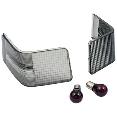 Rear smoke lens. For use with LED or stock incandescent bulbs.  Plug & Play with 1157 style bulb plug. 96 LEDs per board. A load equalizer is not required since, like your stock lights, these have no turn signal function. Fits rear side of Tour-Pak of 02-13 H-D Ultra models. 
