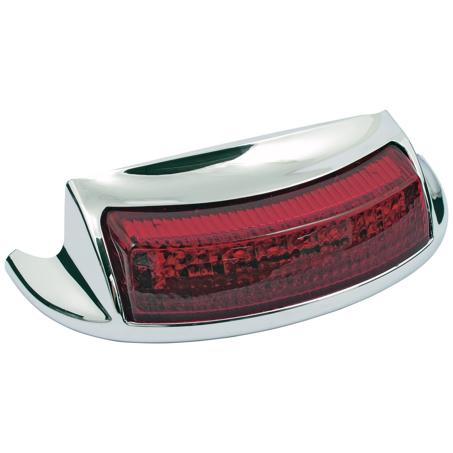 Custom Dynamics, ProBEAM® rear LED fender tip. Red lens, Chrome