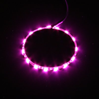 Designed to mount on the rear side of brake calipers. Requires a flat rear section of the caliper and 5/8" clearance between caliper and wheel. This oval 'wheel light' gives 360° high power LED lighting. Mounts with included 3M double sided adhesive tape. Wires are 84" with high temperature protective black sleeve.
-Chrome.
-15 LEDs.
- Pink LED accent lights.
- Approximate dimensions: 2.9" wide x 2.3" high and 0.4" thick.