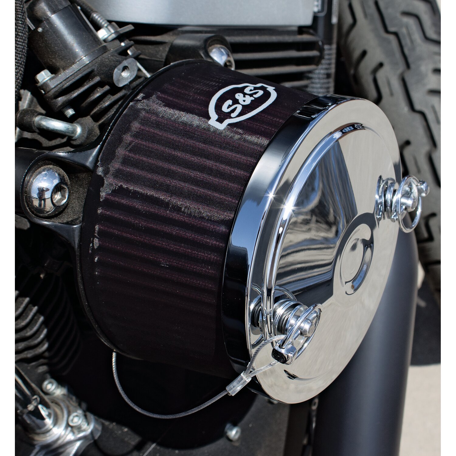 S&S, pre-filter for extra wide open Stealth air cleaners