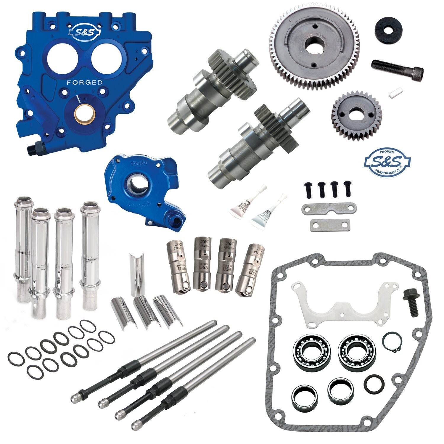 S&S, complete cam chest kit with gear drive 510G cams