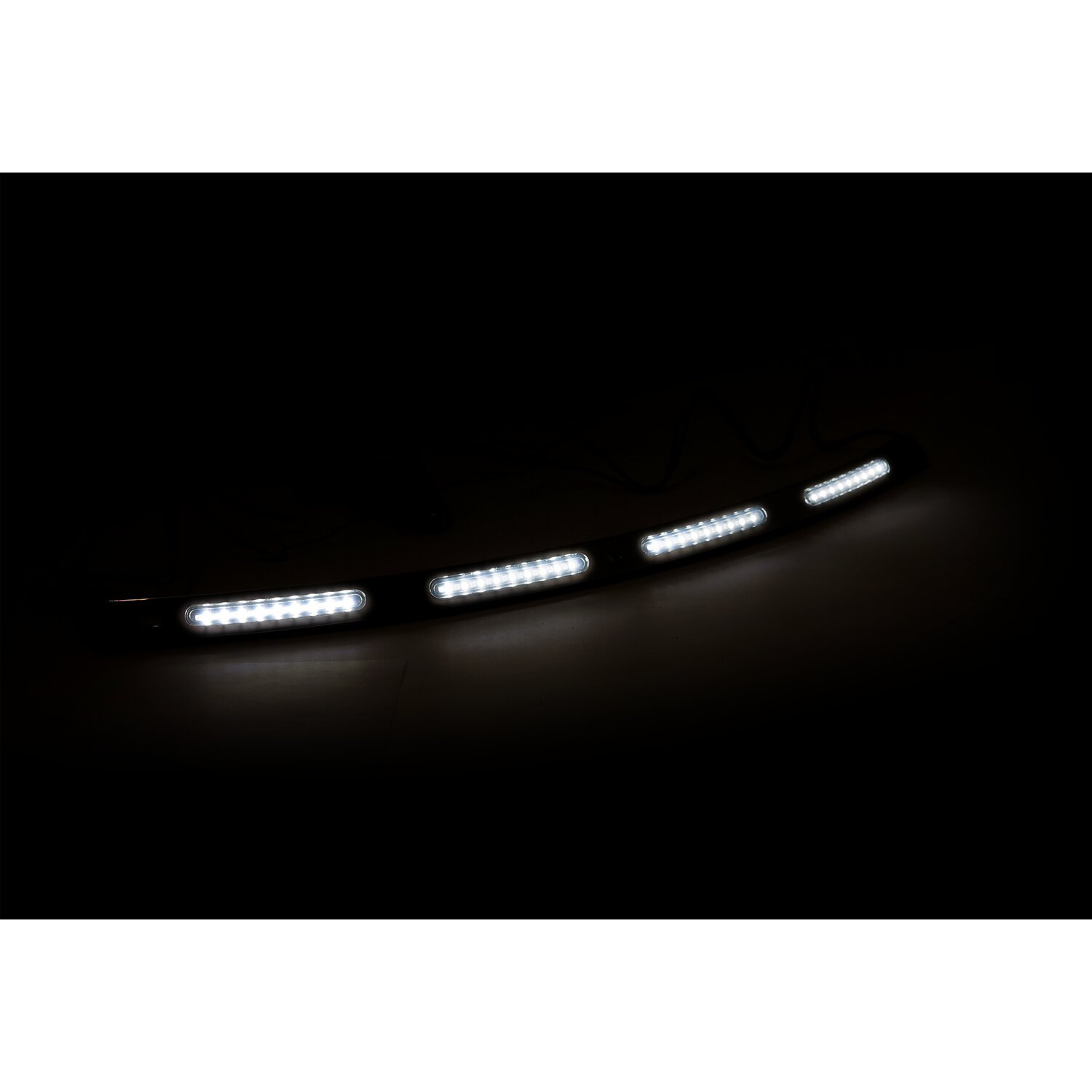 Custom Dynamics TruFLEX® Batwing turn signal LED trim tube, Black, Matte