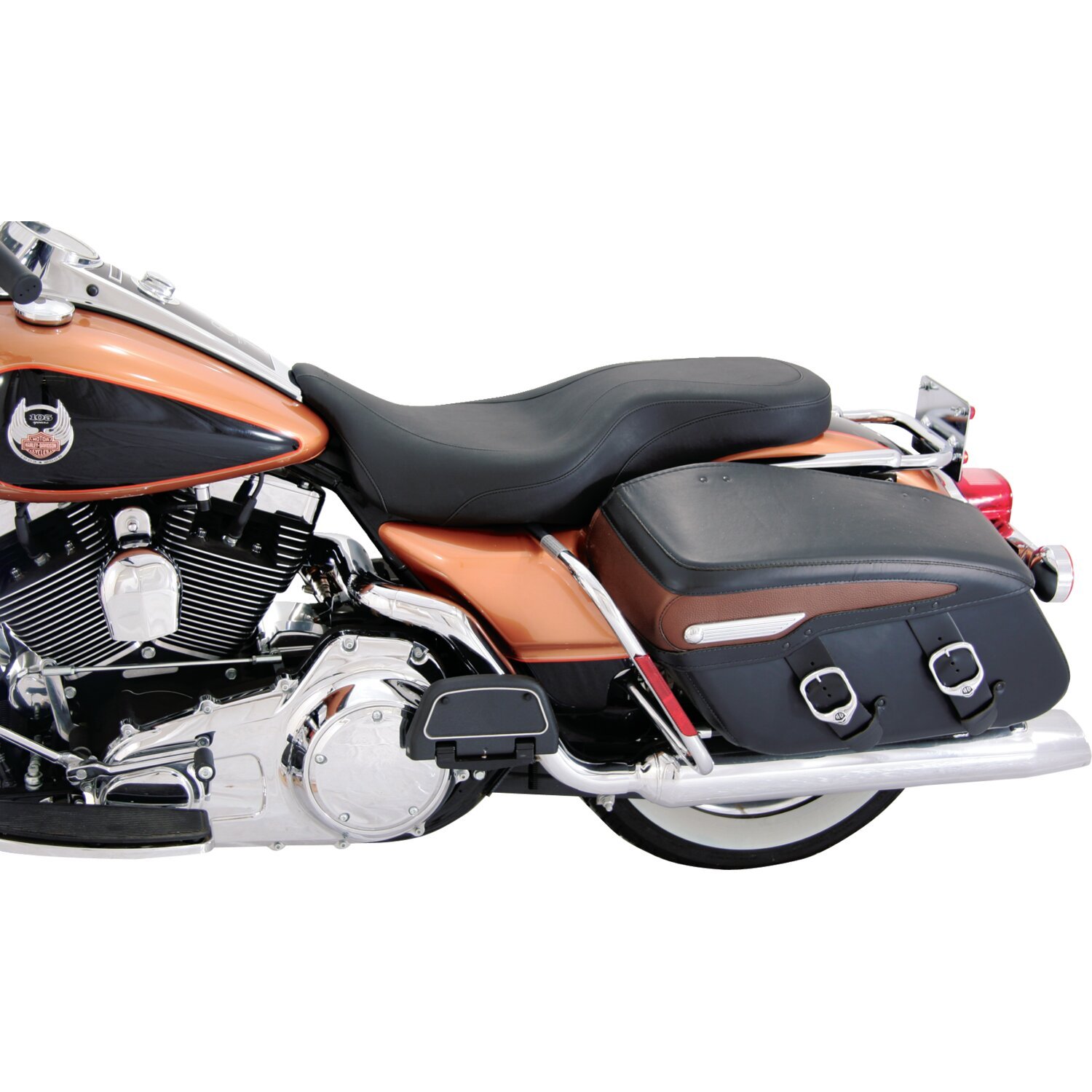 Mustang, Wide Tripper 2-up one-piece seat, Black