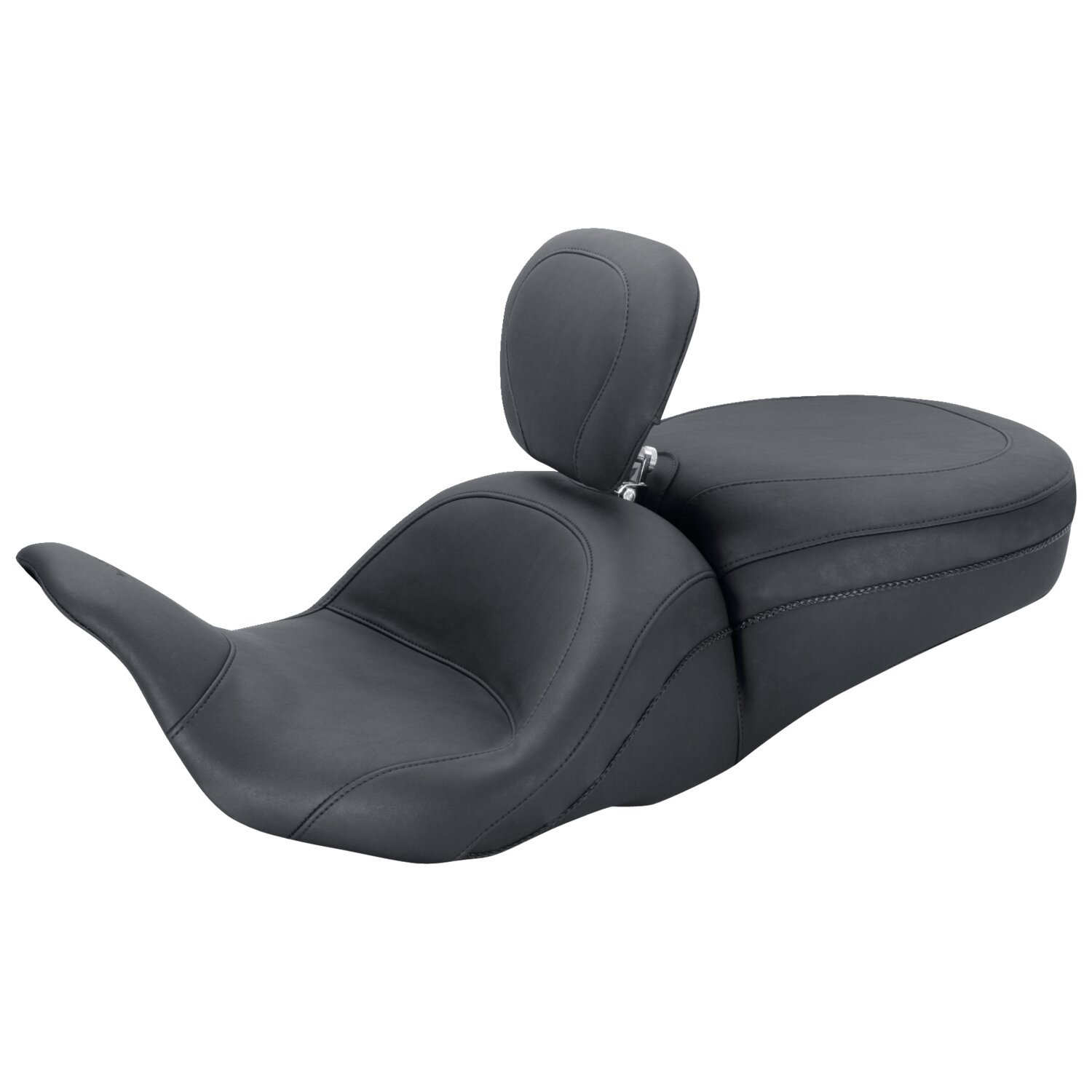 Mustang, Lowdown Touring seat. With rider backrest, Black