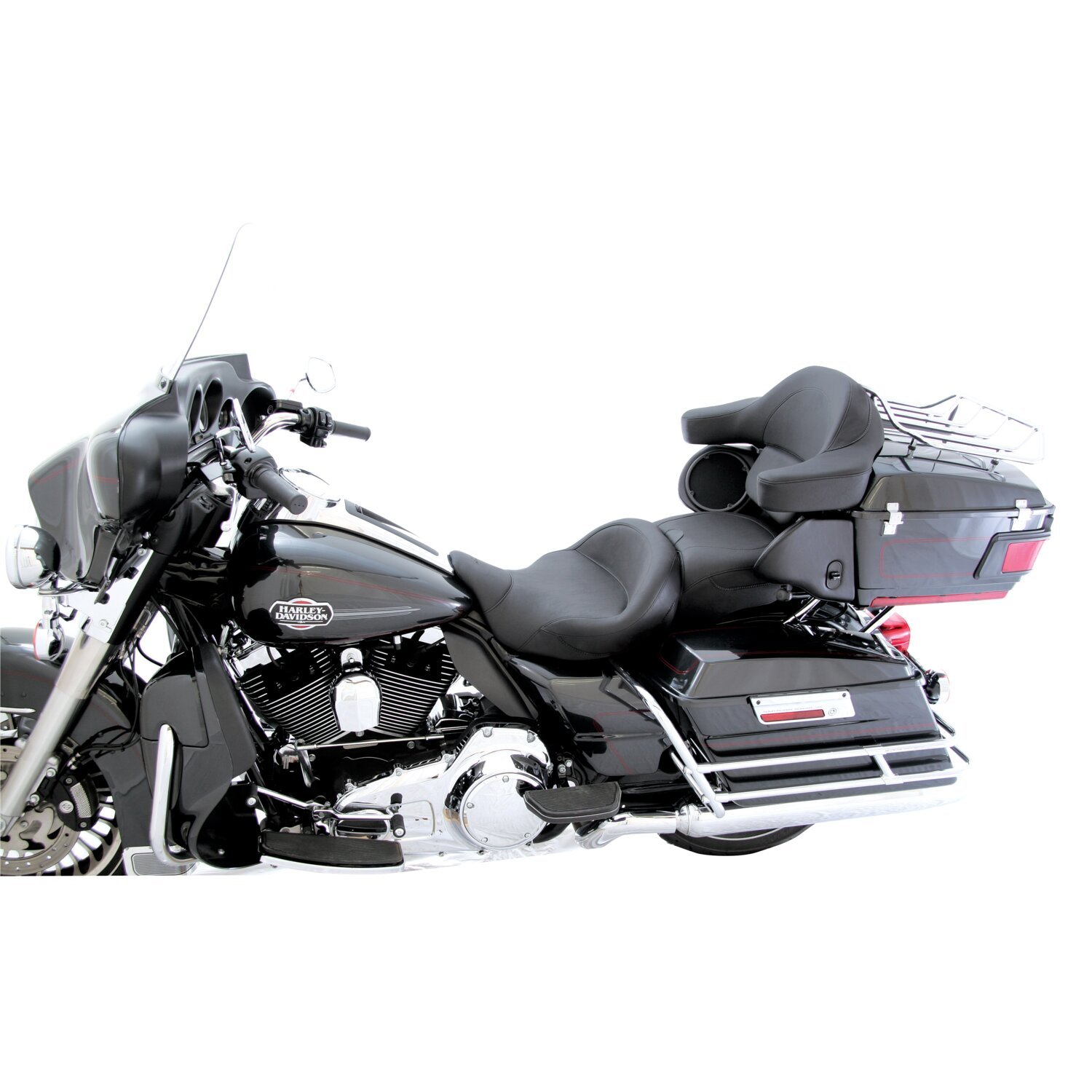 Mustang, Super Touring seat, Black, Plain