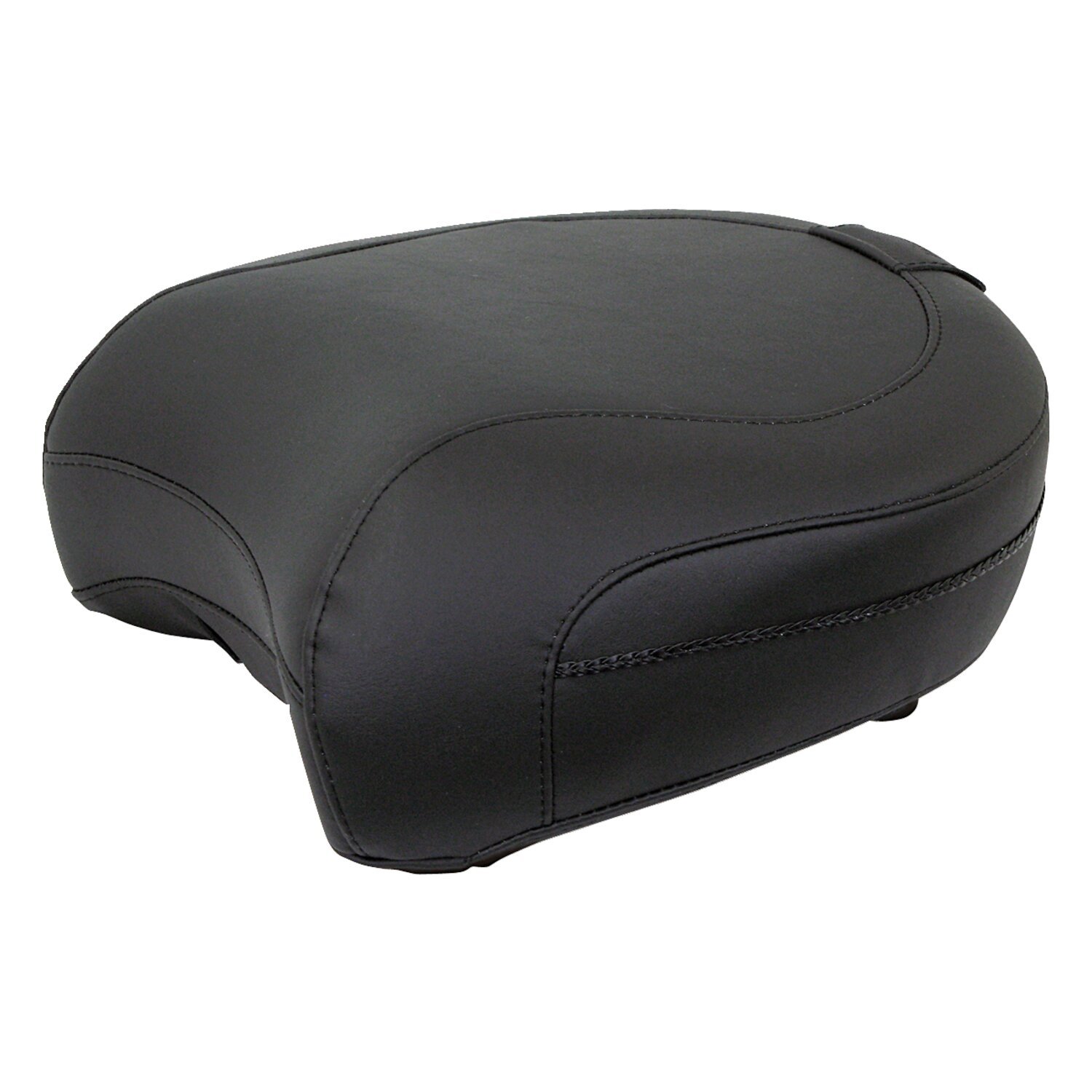 Mustang, passenger seat. Recessed with backrest receiver, Black