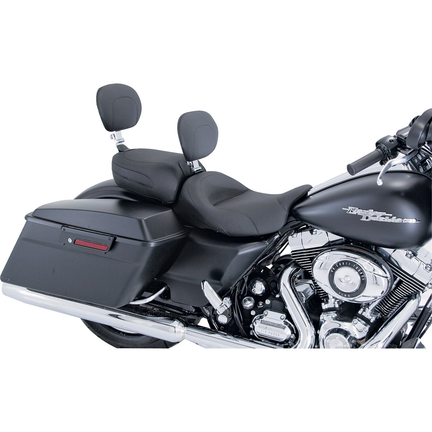 Mustang, passenger seat. Recessed with backrest