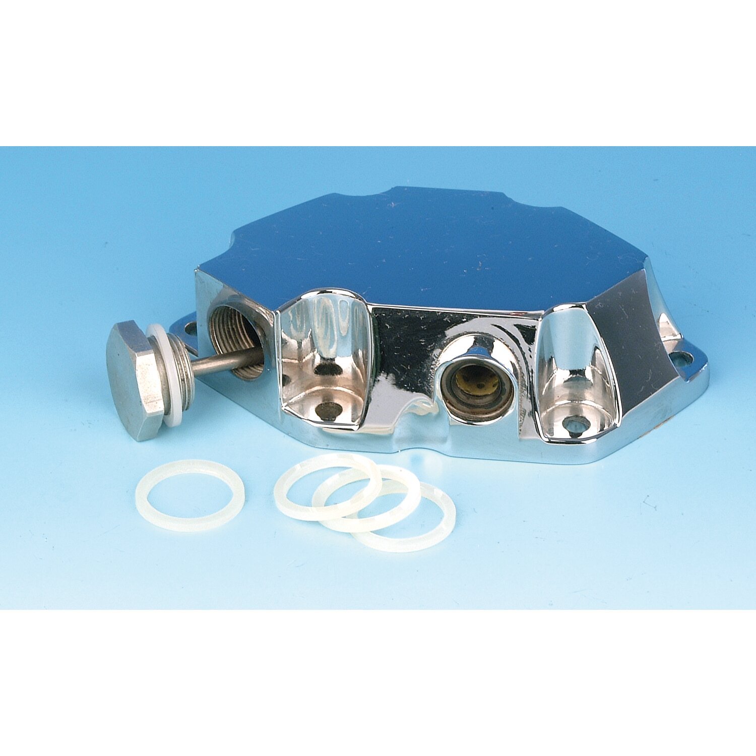 James, seal washer transmission fill plug, White