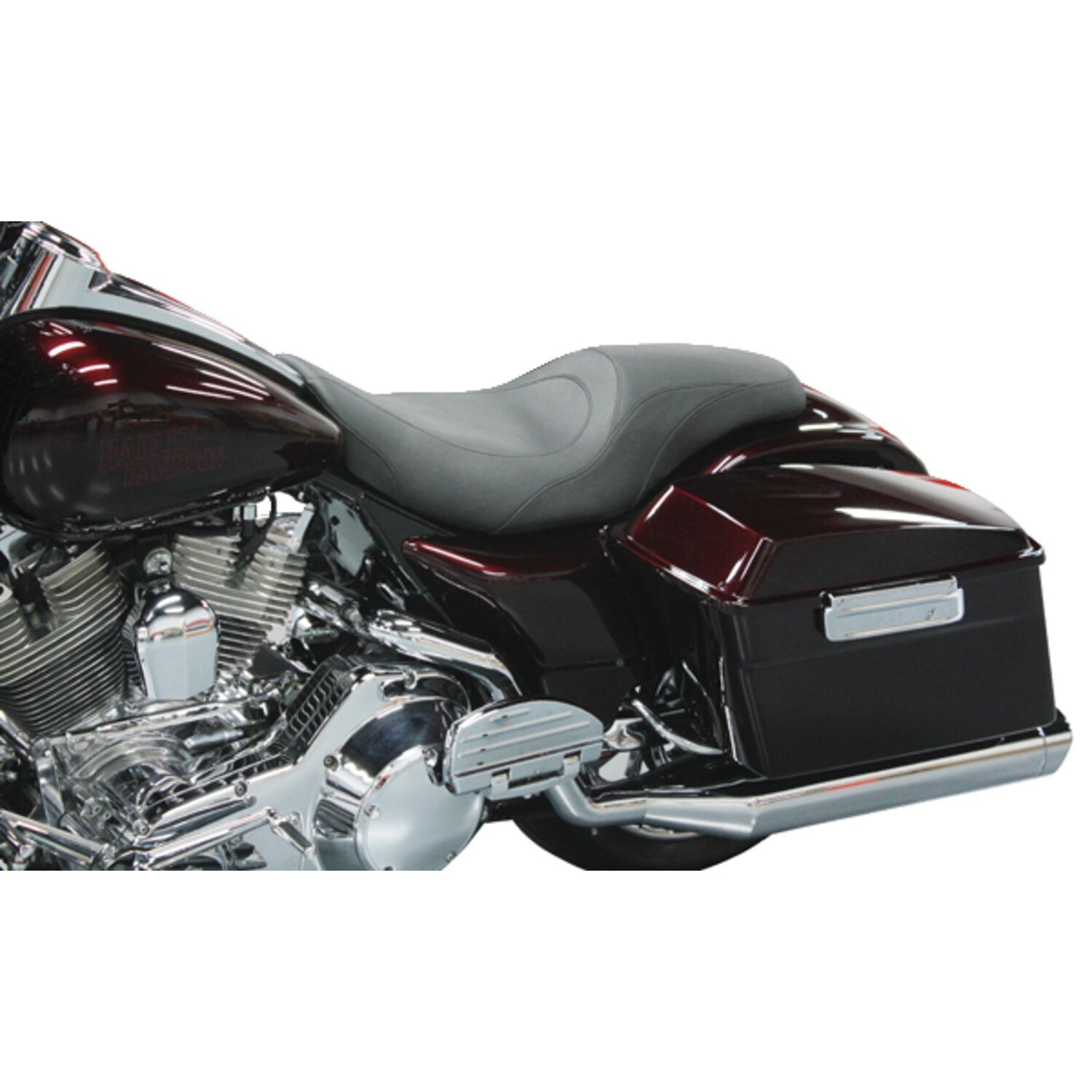Mustang, Tripper Fastback 2-up one-piece seat, Black