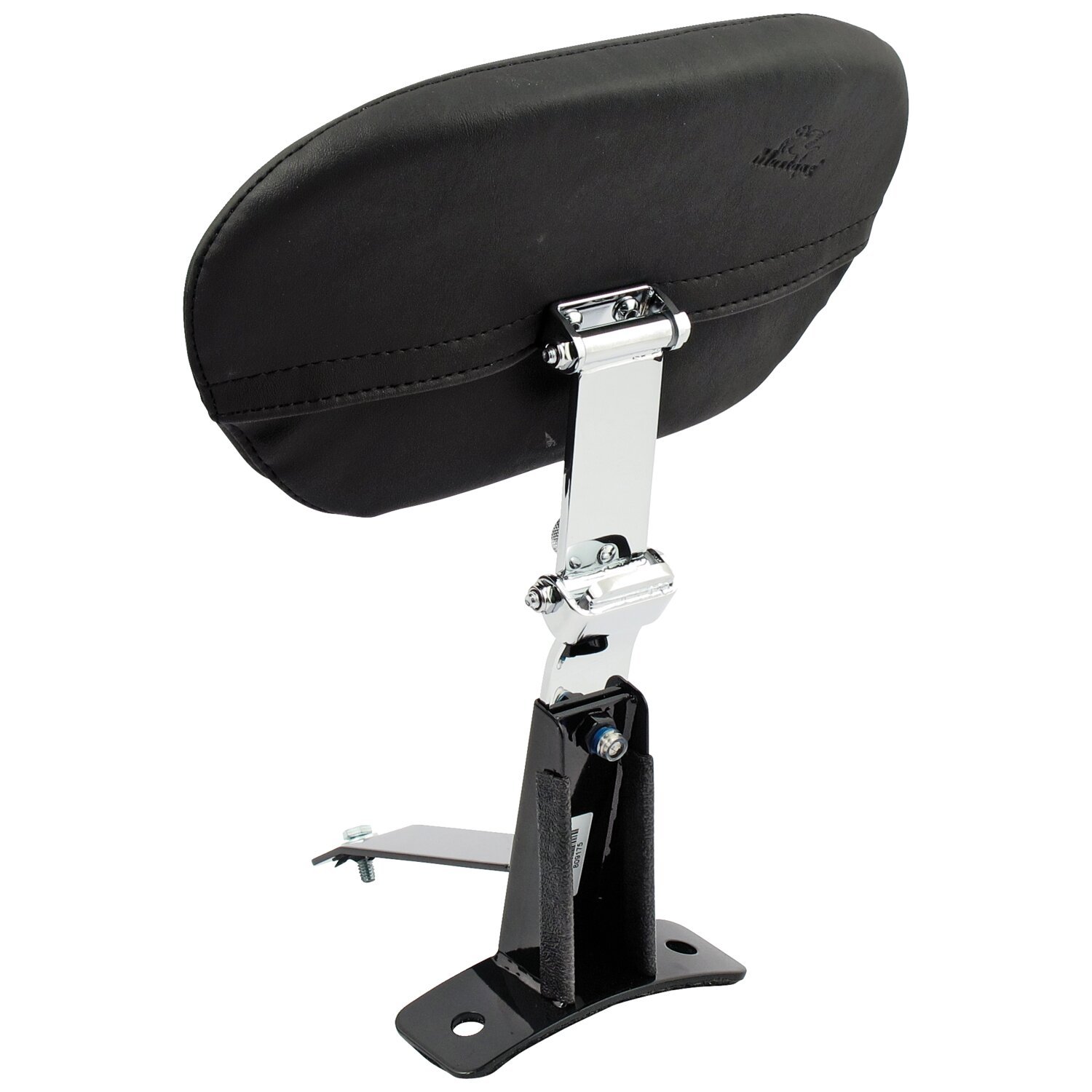 Mustang, rider backrest kit. Smooth, Black, Plain