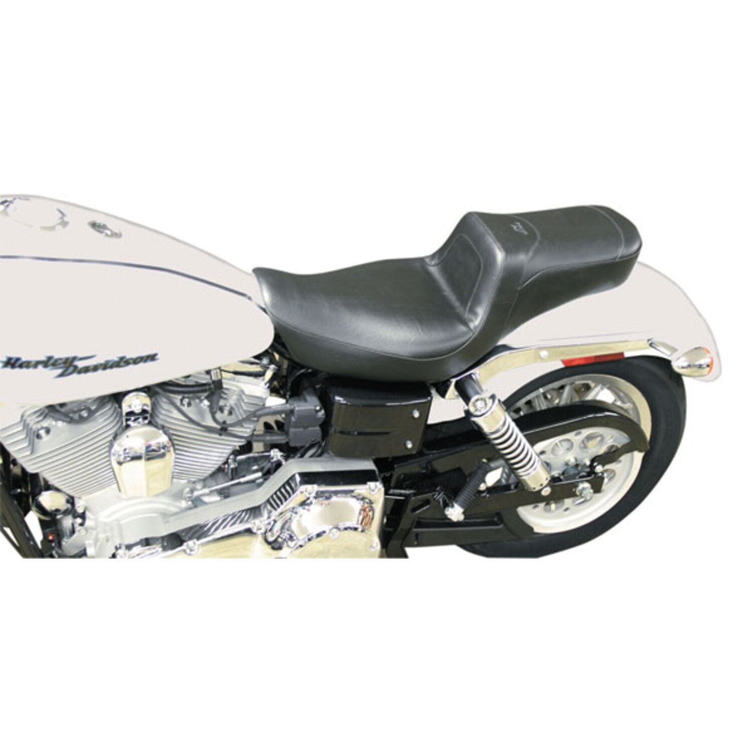 Mustang, Custom Squareback™ 2-up seat, Black, Plain