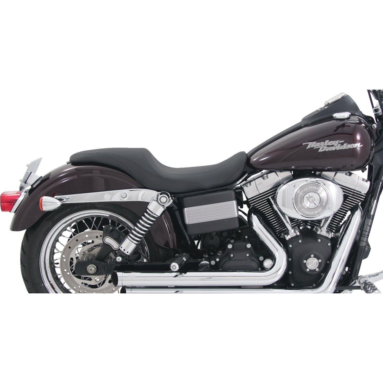 Mustang, Tripper Fastback 2-up one-piece seat, Black